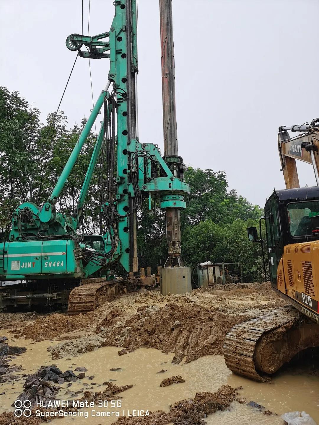 “100m +” 金泰SH46A旋挖鉆機將再破全護筒鉆進(jìn)施工深度極限